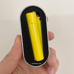 فندک کلیپر فلزی سایز بزرگ زرد کد CL80